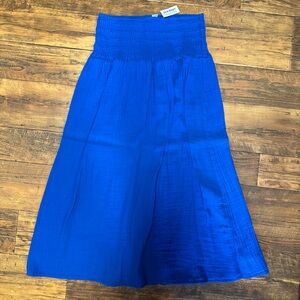 NWT Old Navy Blue Cotton Maxi Skirt